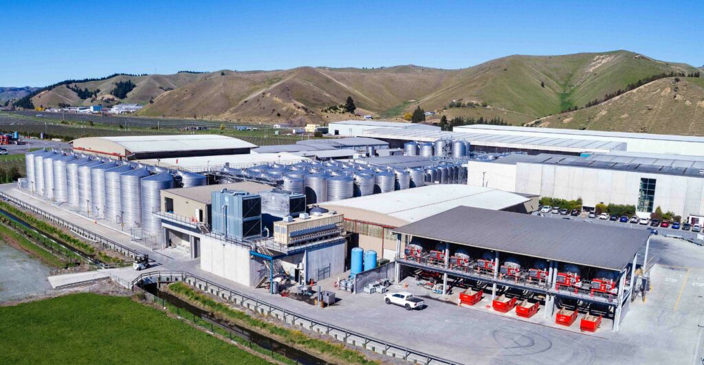 Aerial view of Vinlink brewery facility